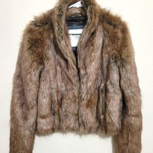 Abercrombie & Fitch faux fur jacket women